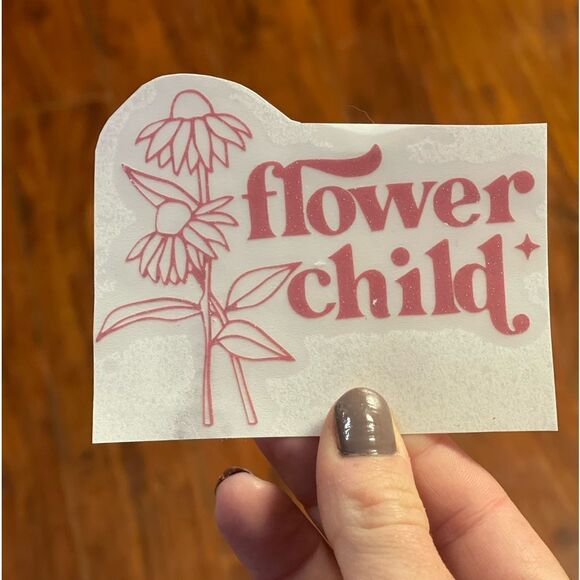 Flower Child Pink Vinyl Decal - Picture 4 of 8